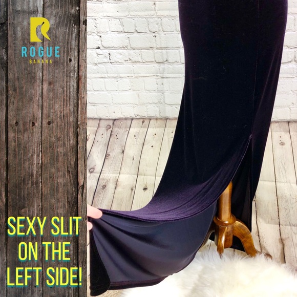 💜Dark Purple Velvet Backless Dress💜 - Picture 7 of 8